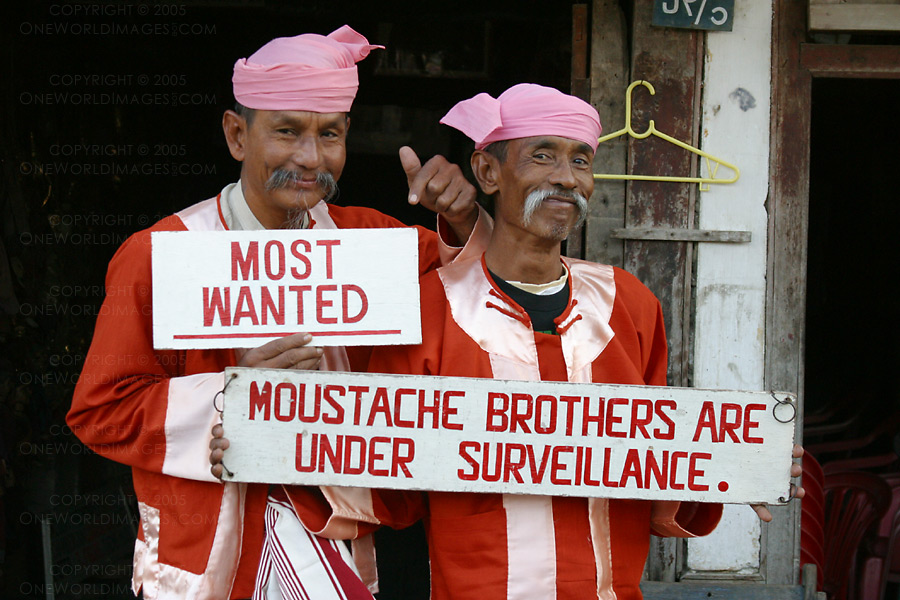 [Photograph: Moustache Brothers]
