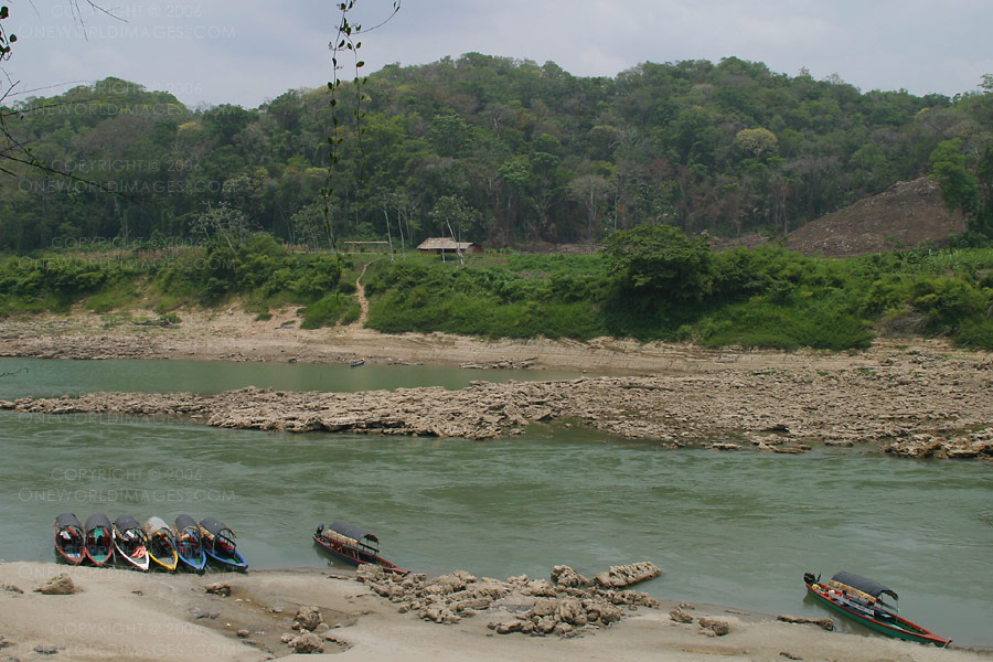 [Photograph: Tourist Boats on the Usumacinta]